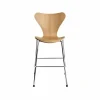 Barn Fritz Hansen 3177 Sjuan Junior stol krom Lacquered oak veneer