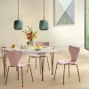 Fritz Hansen Sjuan 3107 stol Körsbär-klarlackad-kromat stålstativ