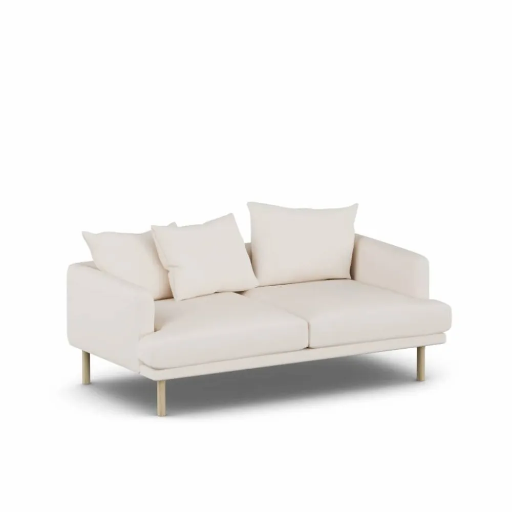 1898 Sjövik soffa Caleido Beige 9600-vitoljad ek 2 5-sits