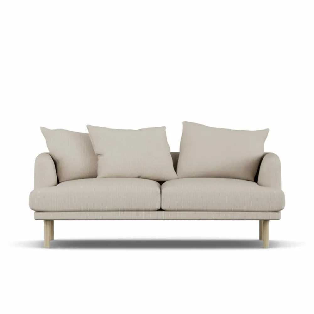 1898 Sjövik soffa Jump Beige 1956-vitoljad ek 2 5-sits
