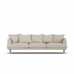 1898 Sjövik soffa Jump Beige 1956-vitoljad ek 3 5-sits