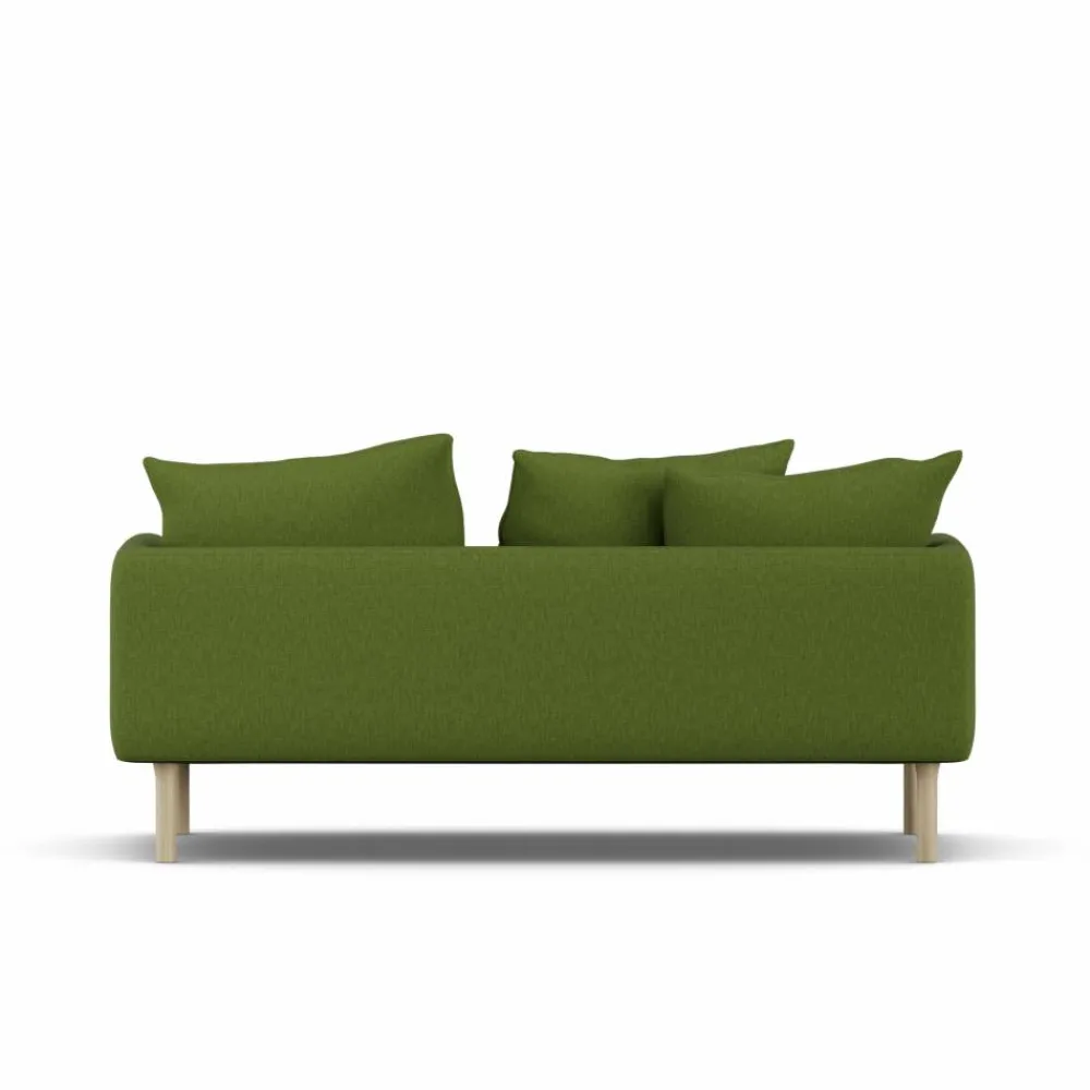 Best 1898 Sjövik soffa Luiza Green 3975-vitoljad ek 2 5-sits