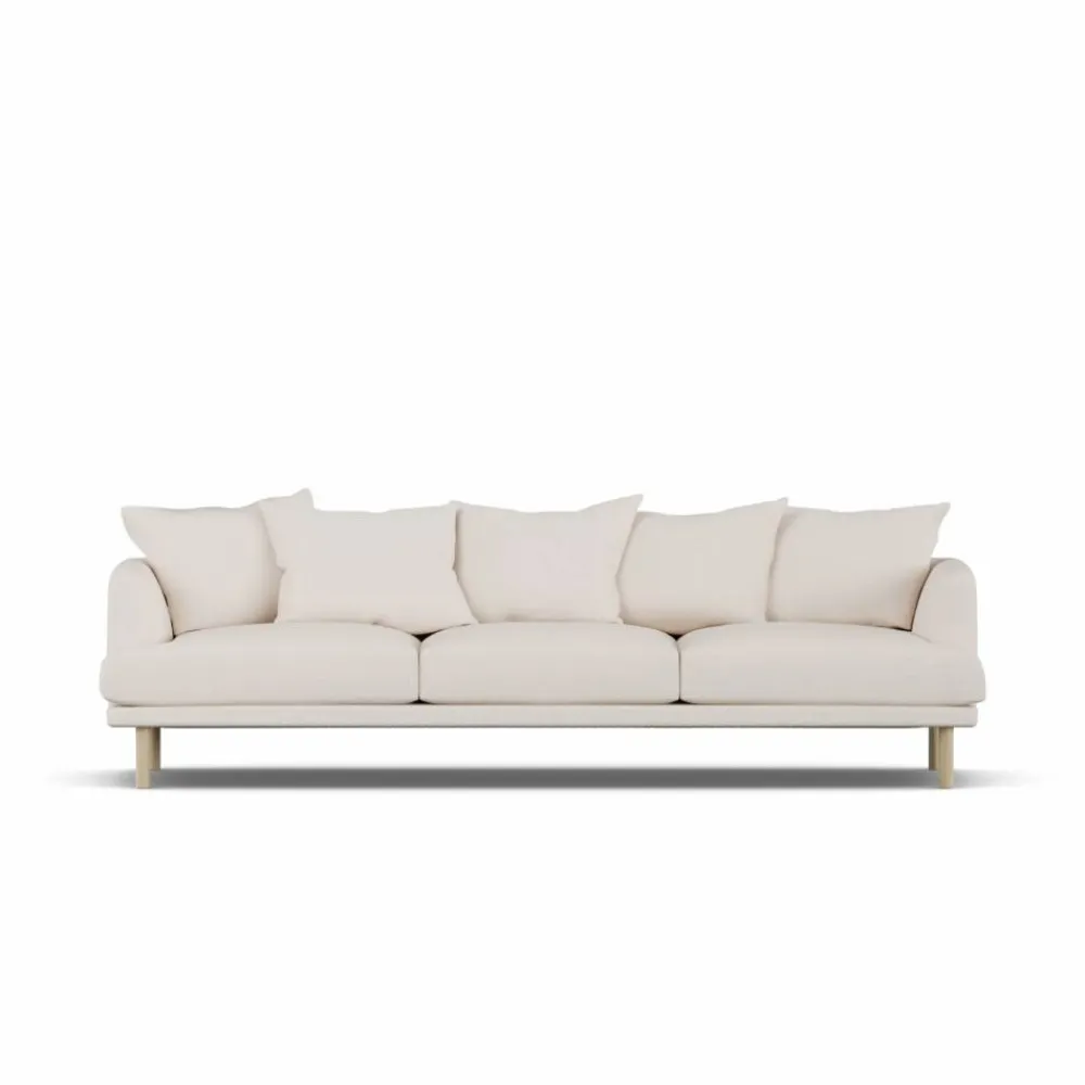 New 1898 Sjövik soffa Same Off White 6671-vitoljad ek 3 5-sits