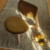 Online Tom Dixon Slab loungestol klädd sits Natural brushed oak-Royal 0162 CMHR Khaki