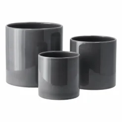 Best Scandi Living Sleek kruka Ø19 cm Charcoal