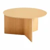 Hot HAY Slit soffbord Ø65 cm Lacquered oak