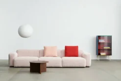 Sale HAY Slit soffbord Ø65 cm Lacquered walnut