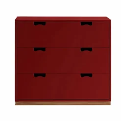Outlet Asplund Snö A3 byrå Brown red
