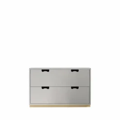 Sale Asplund Snö A2 byrå light grey björksockel