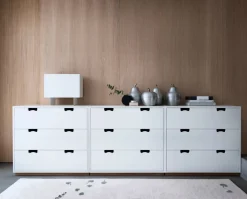Discount Asplund Snö A2 byrå Vit eksockel