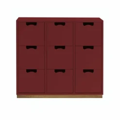 Asplund Snö B3 byrå Brown red