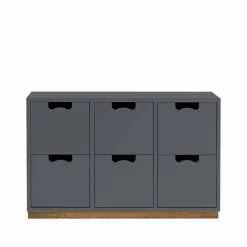 Asplund Snö B2 byrå storm grey eksockel