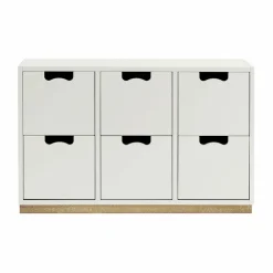 Clearance Asplund Snö B2 byrå white björksockel