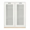 Asplund Snö E vitrinskåp white björksockel dj.42 cm