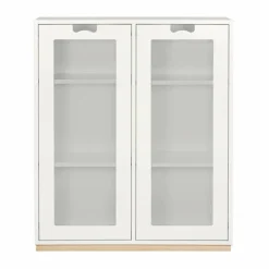 Asplund Snö E vitrinskåp white björksockel dj.42 cm