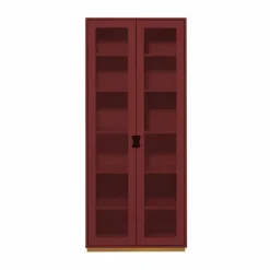 Asplund Snö F högskåp vitrin Brown red dj 42 cm