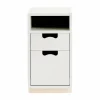 Best Asplund Snö G3 sängbord white björksockel