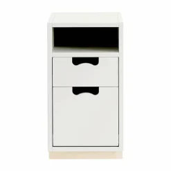 Best Asplund Snö G3 sängbord white björksockel