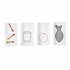 New HAY Sobremesa linneservett 45x45 cm 4-pack White