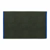 Mette Ditmer Soft badrumsmatta 50x80 cm Dark olive-light blue