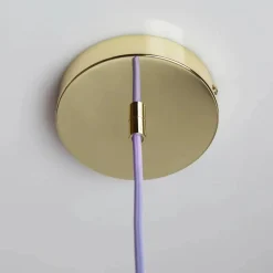 Barn Crème Atelier Soft Serve pendel Lavender sorbet-brass 01 20 cm