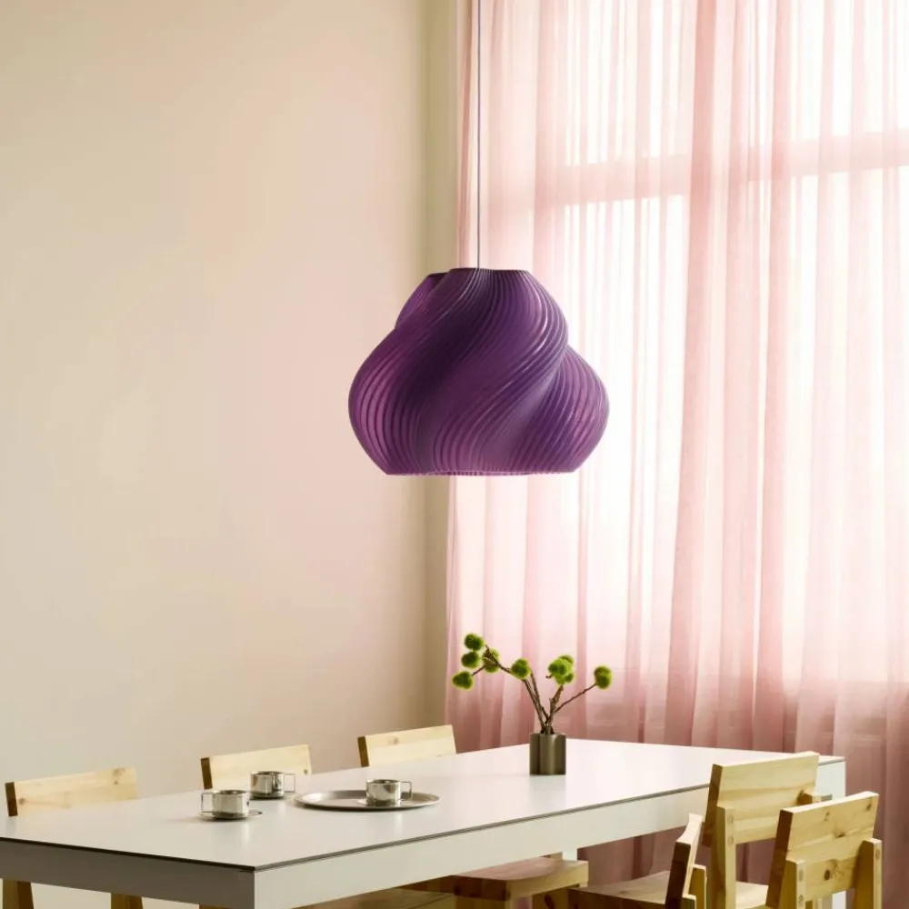 Clearance Crème Atelier Soft Serve pendel Lavender sorbet-brass Mega 60 cm