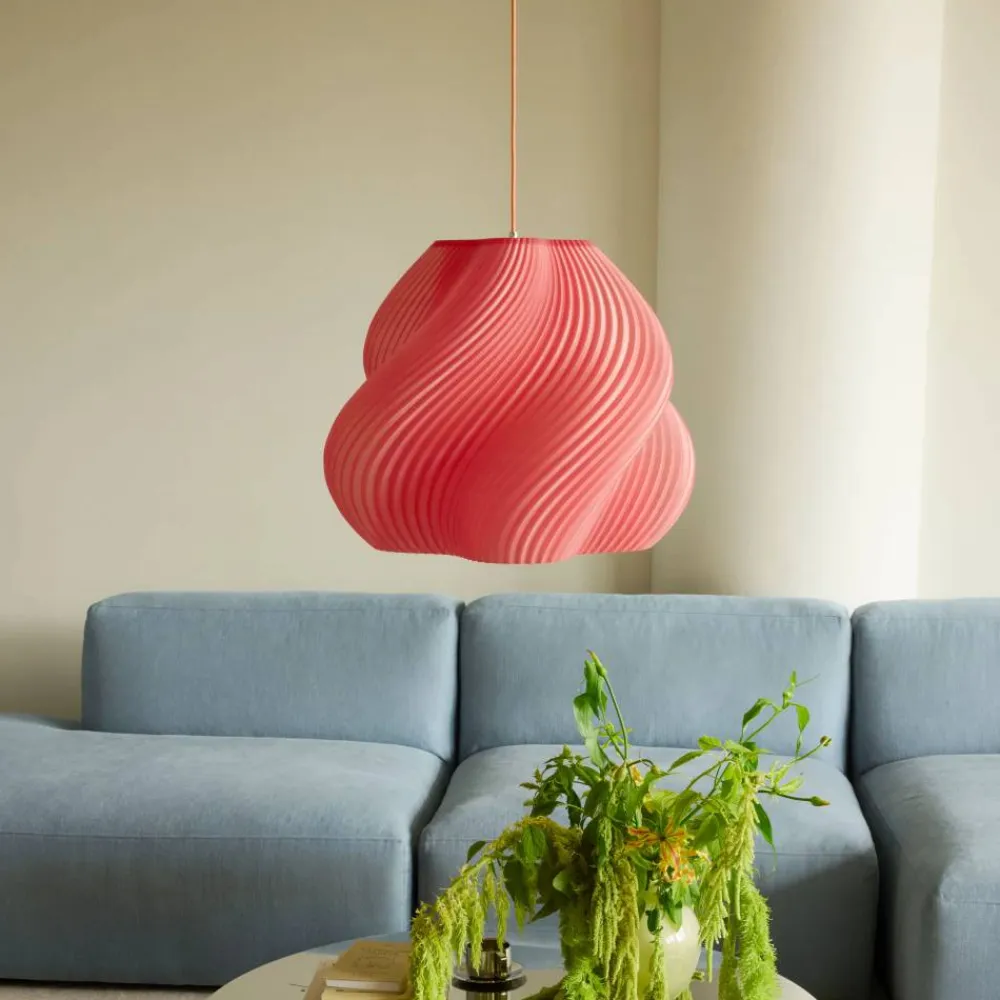 New Crème Atelier Soft Serve pendel Peach sorbet-chrome Mega 60 cm