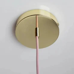 Barn Crème Atelier Soft Serve pendel Rose sorbet-brass 02 25 cm