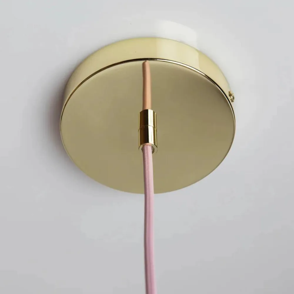 Barn Crème Atelier Soft Serve pendel Rose sorbet-brass 02 25 cm