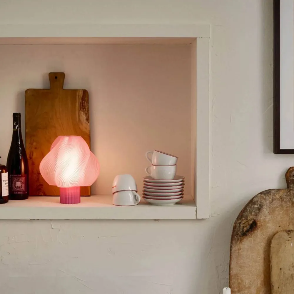 Best Crème Atelier Soft Serve portabel bordslampa Rose sorbet 23 cm