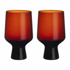 Iittala Solare glas på fot 40 cl 2-pack Koppar