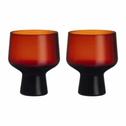Best Iittala Solare glas på fot 29 cl 2-pack Koppar