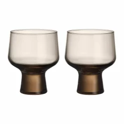 Iittala Solare glas på fot 29 cl 2-pack Linne