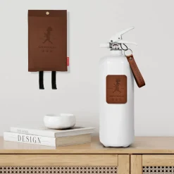 Sale Solstickan Design Solstickan brandfilt läder 120x120 cm Mörkt läder