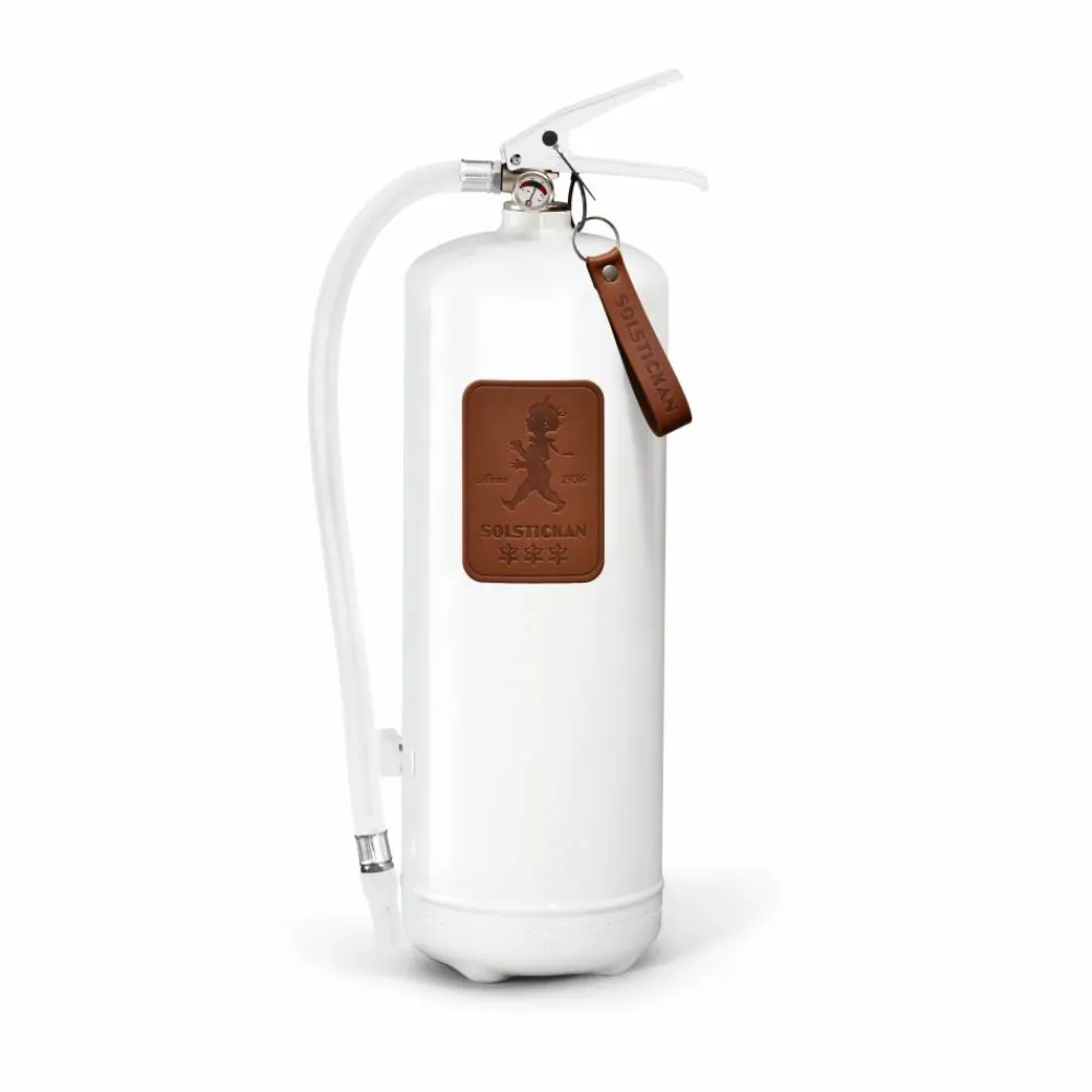 Solstickan Design Solstickan brandsläckare 6 kg Vit-mörkbrunt läder