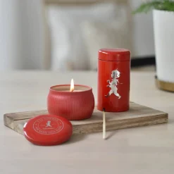 Solstickan Design Solstickan doftljus 25 h Röd-kanel & apelsin