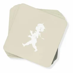 Solstickan Design Solstickan glasunderlägg 10x10 cm 4-pack Sand