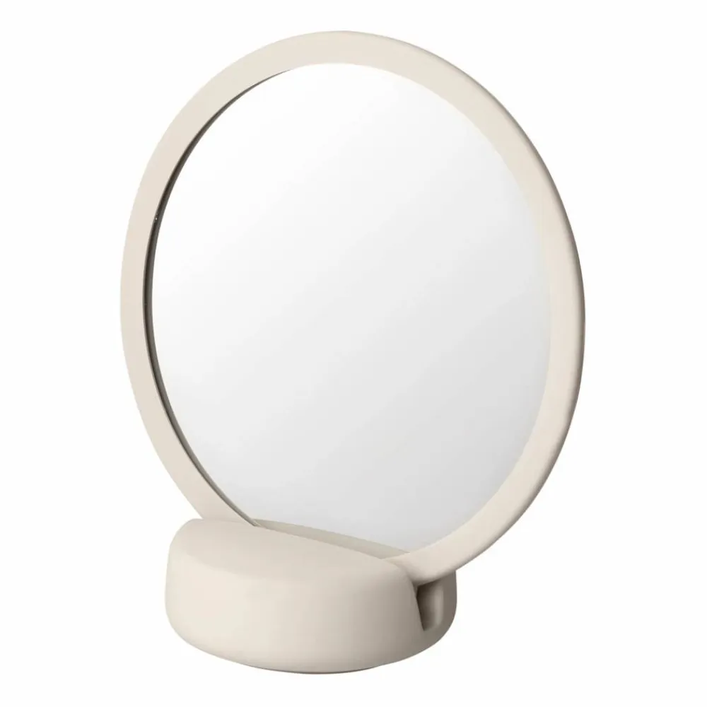 Outlet blomus Sono Vanity bordsspegel Ø17 cm Moonbeam