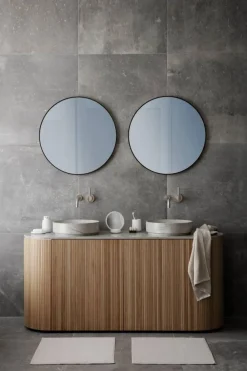 blomus Sono Vanity bordsspegel Ø17 cm Vit