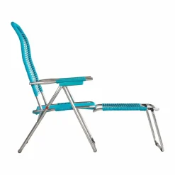 Clearance Fiam Spaghetti solstol med fotstöd Turquoise