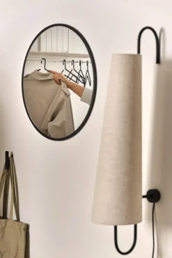 New Scandi Living Sphere spegel Ø60 cm Black