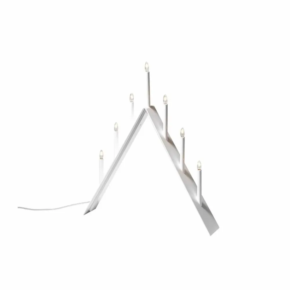 Online SMD Design Spica 7 adventsljusstake vit led
