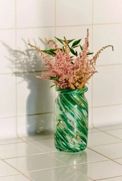 HAY Splash Roll Neck vas S 20 5 cm Green swirl
