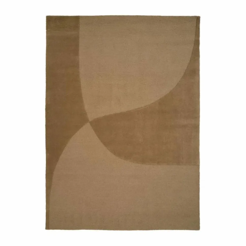 Best Linie Design Split Plains matta Mustard 200x300 cm
