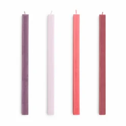 Outlet HAY Square Candle ljus mix 4-pack Reds-bordeaux