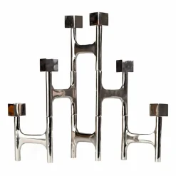 Best POLSPOTTEN Square Folding ljusstake 55x40 cm Silver