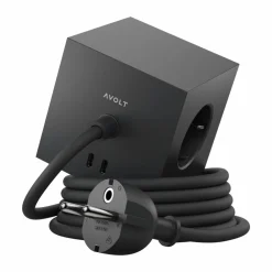 Avolt Square 1 grenuttag USB-C 30W 1 8 m Stockholm black