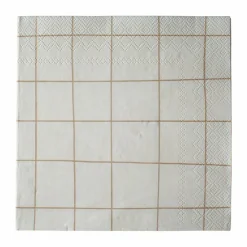DBKD Square pappersservett 33x33 cm 20-pack Creme