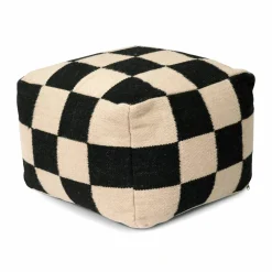 Classic Collection Square puff 50x50 cm Svart-natur