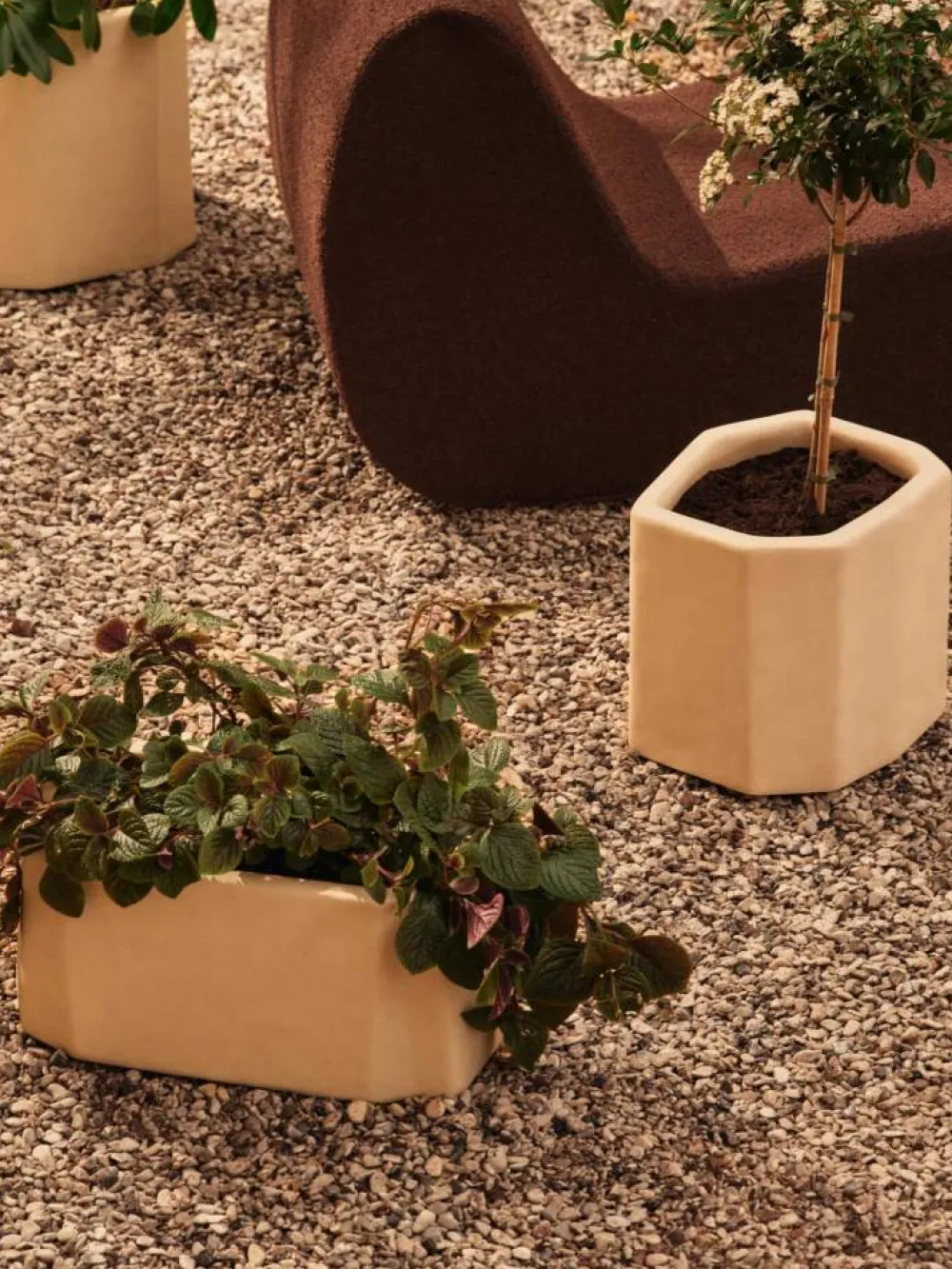 New Ferm Living Staffa kruka Ivory 35x33x36 cm